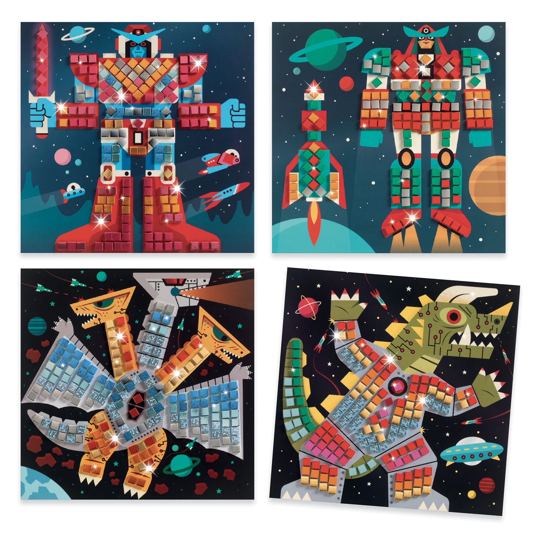 Kit Mosaico Adesivo - Battaglia Spaziale
