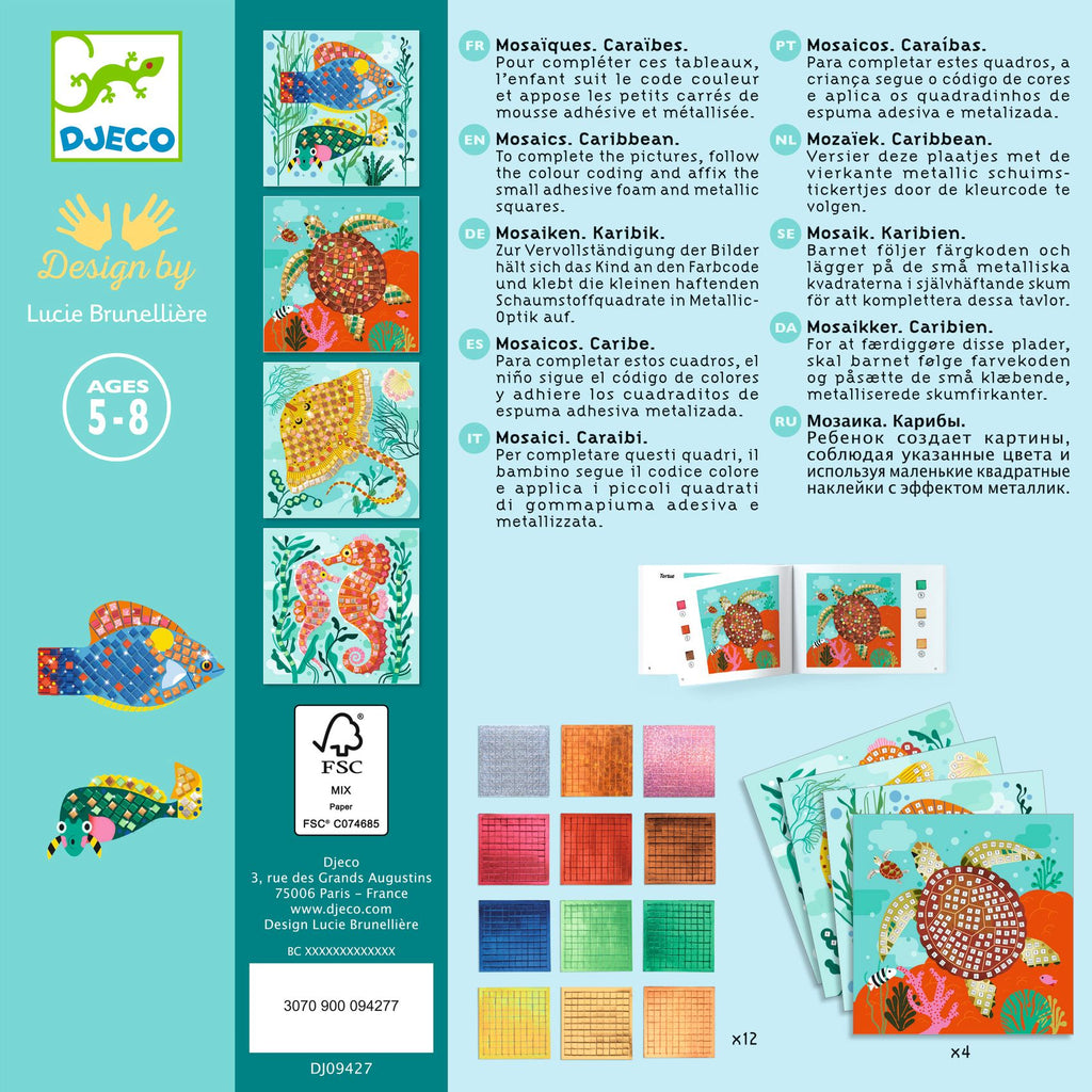 Kit Mosaico Adesivo - Caraibico