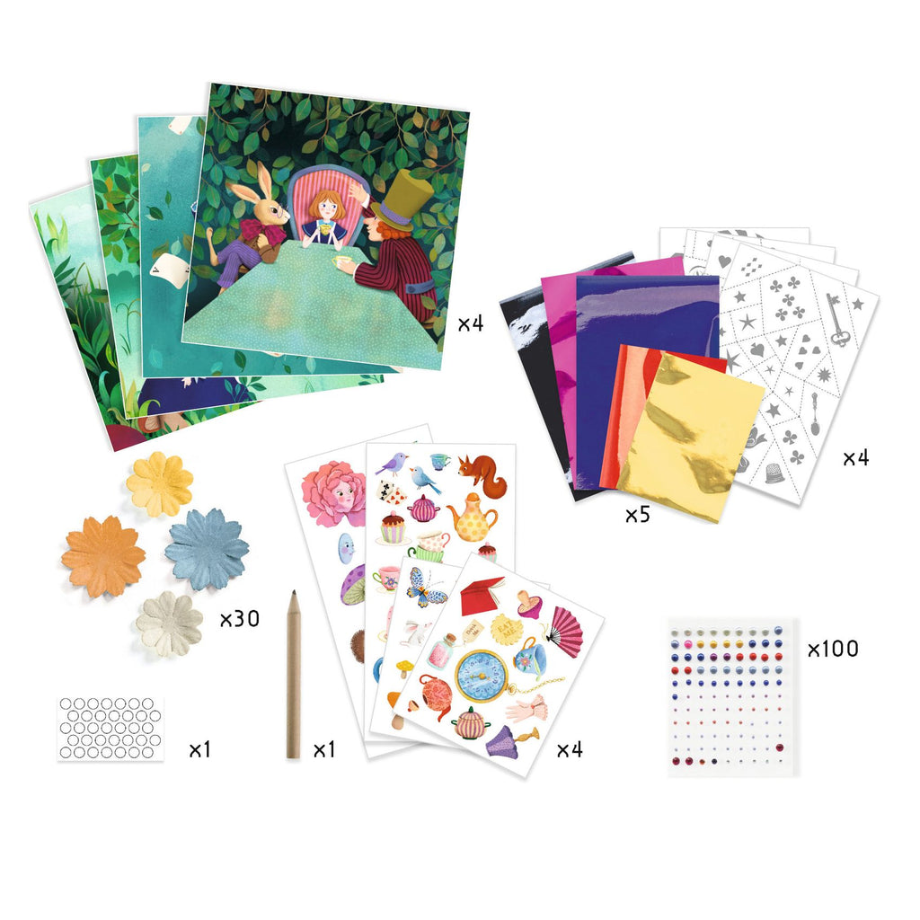 Kit Creativo - Nel Paese Delle Meraviglie - Djeco - immagine 6