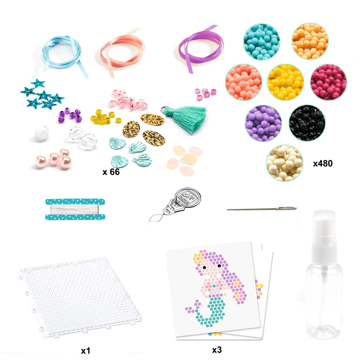 Kit Decorazioni Sospese - Artistic Aqua Sea Charm - Djeco - immagine 5