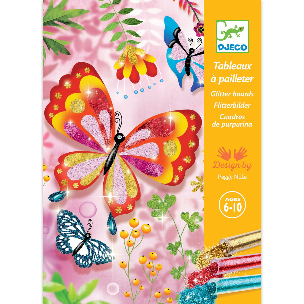 Kit Creativo Colora Con I Glitter - Farfalle