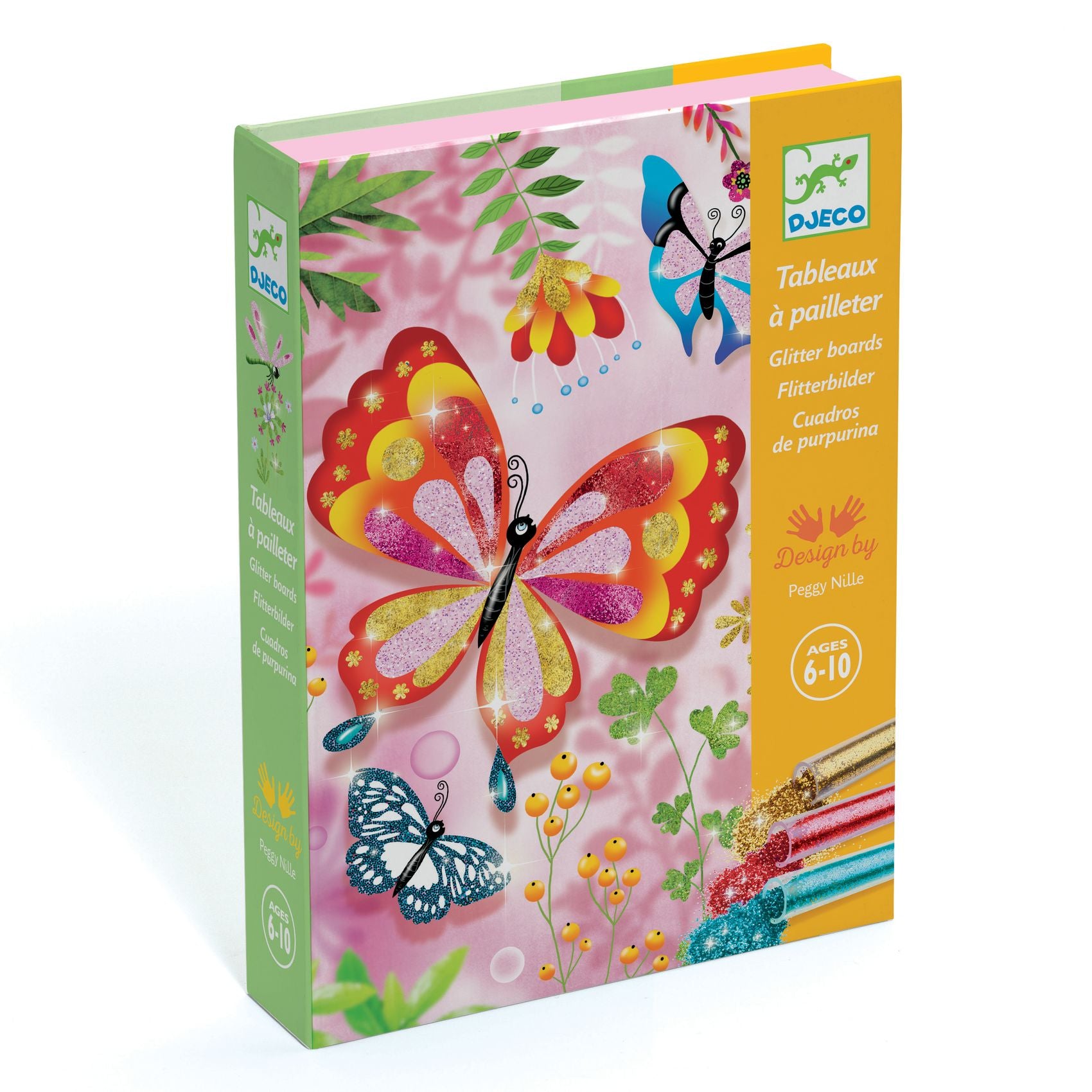 Kit Creativo Colora Con I Glitter - Farfalle