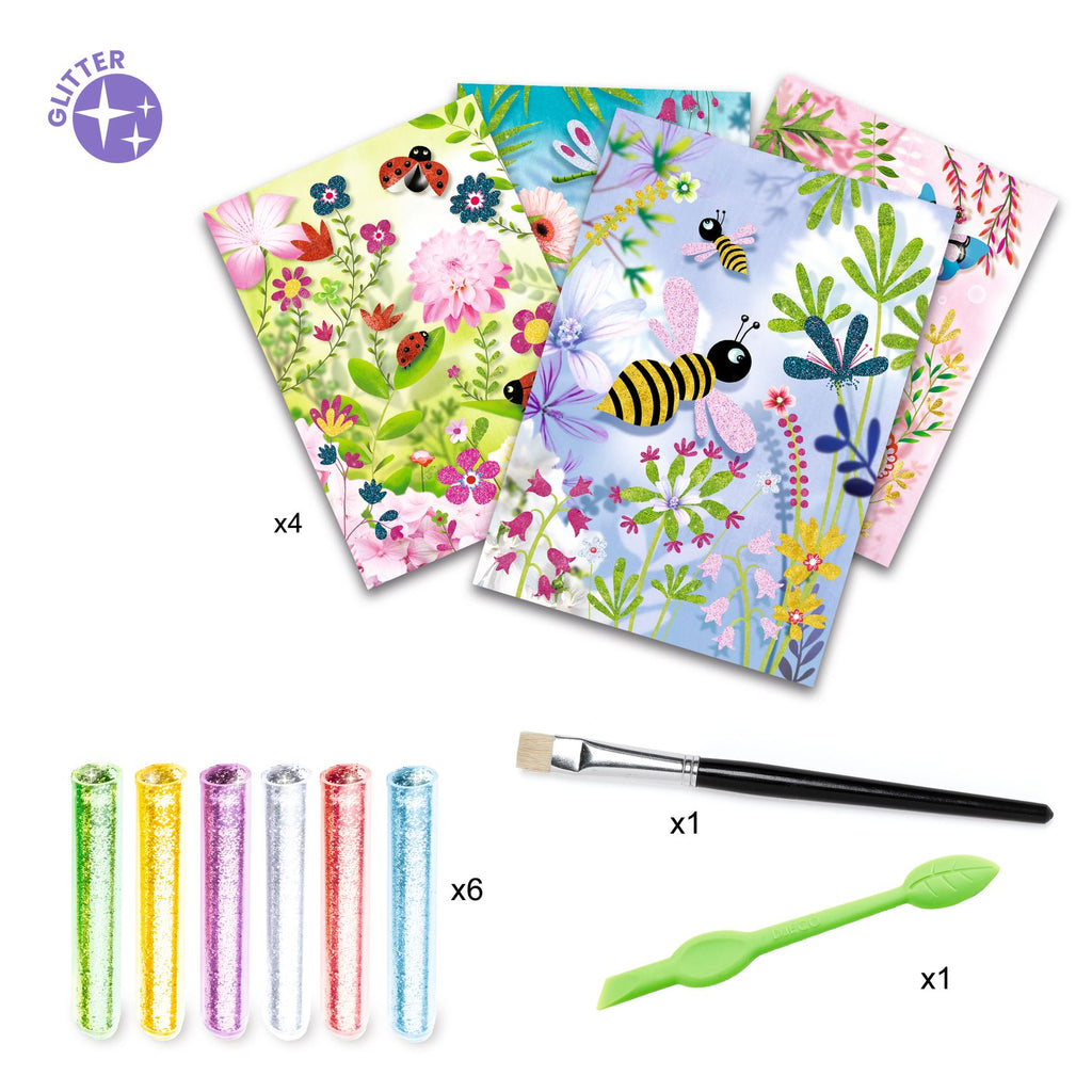 Kit Creativo Colora Con I Glitter - Farfalle
