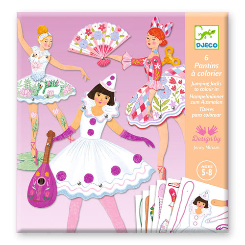 Burattini Da Colorare - Tutù - Djeco