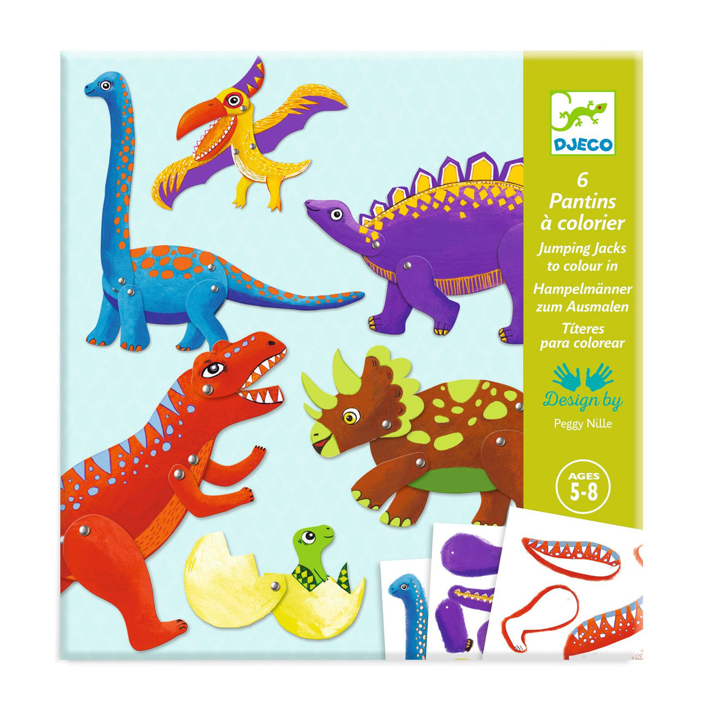 Kit Colora e Assembla - Dinosauri