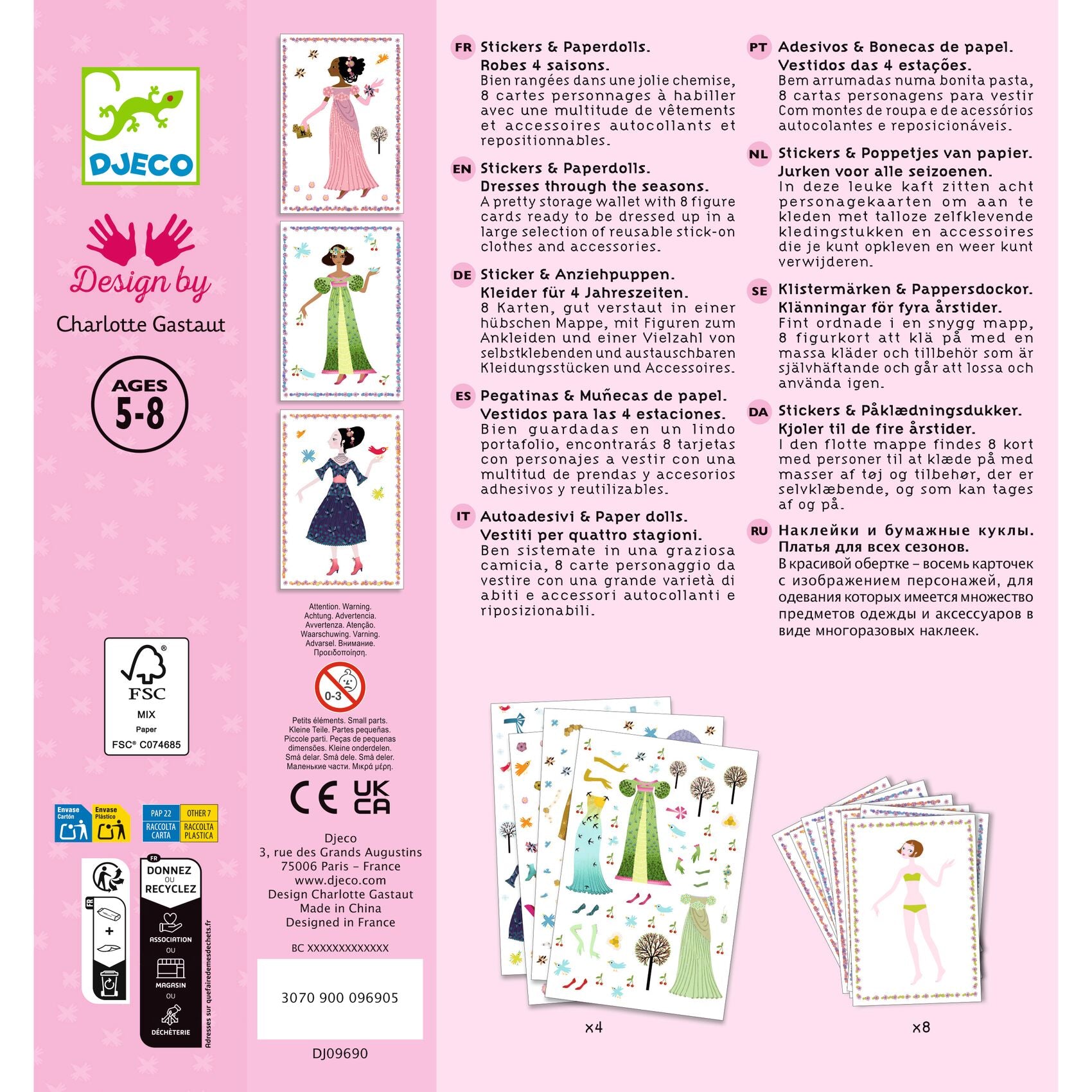 Stickers Riposizionabili - Abiti Quattro Stagioni