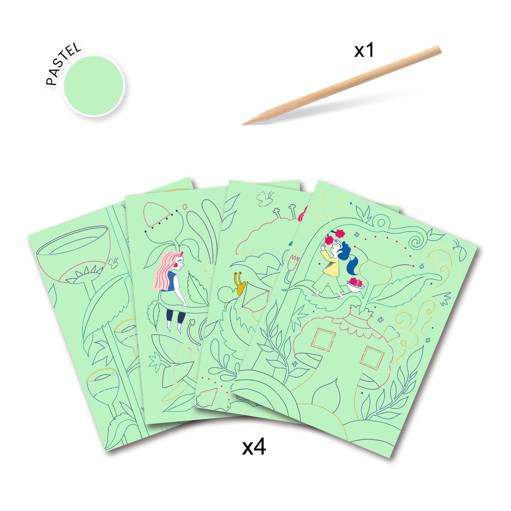 Carte Da Grattare - Giardino