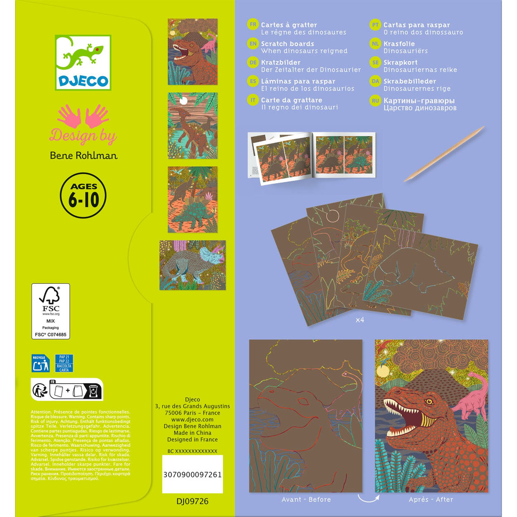Carte Da Grattare - Dinosauri