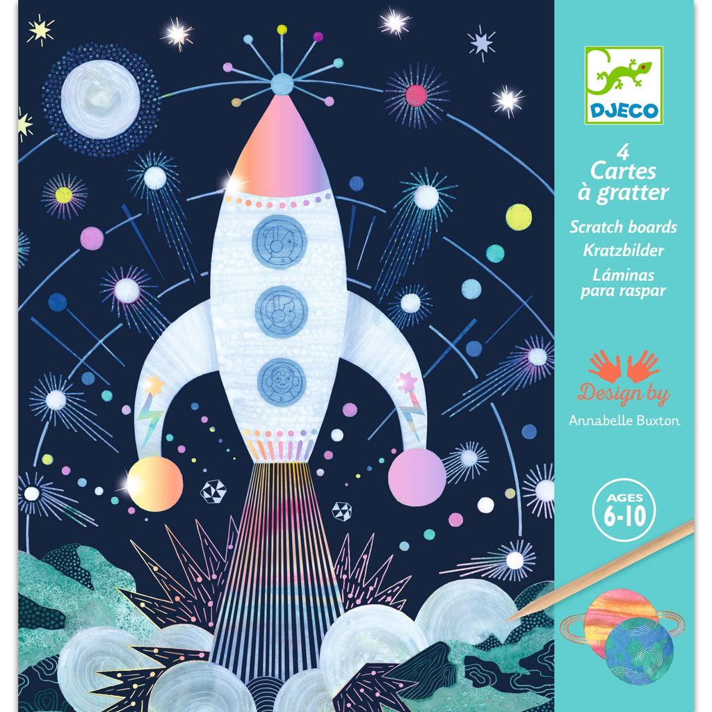 Carte da grattare - missione spaziale - Djeco