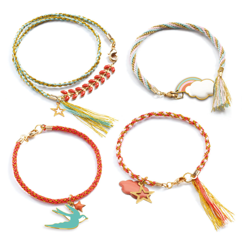 Kit Bracciali Kumihimo - Celeste - Djeco - immagine 3