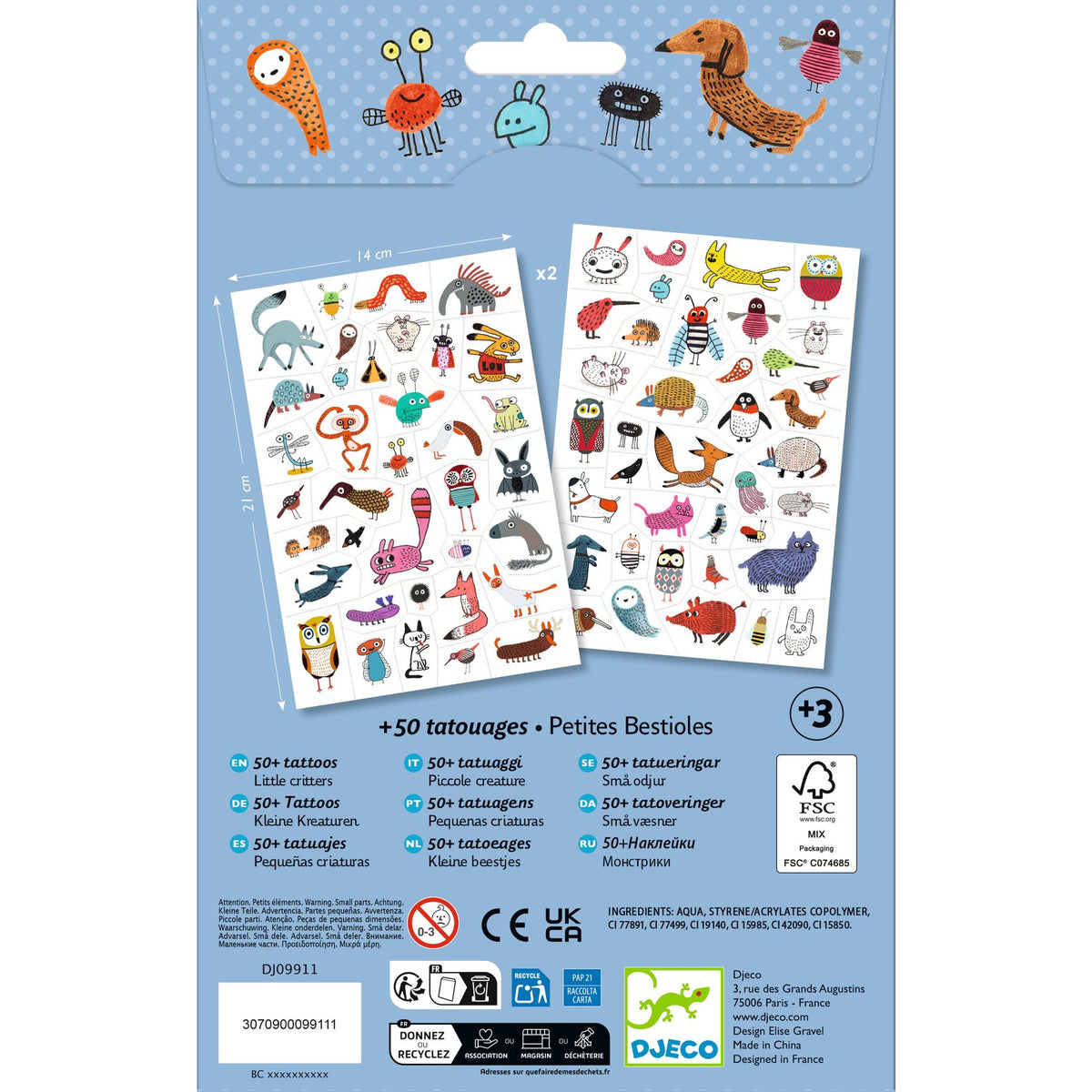 Tatuaggi Temporanei - Piccole Creature - Djeco - immagine 6