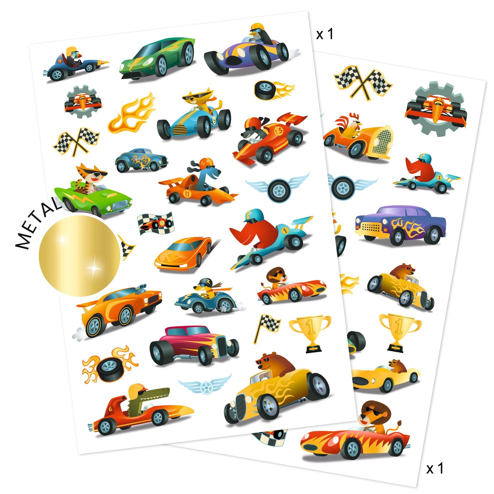 Tatuaggi Temporanei - Auto da Corsa