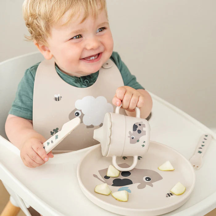 Set Posate  Da Apprendimento 100% PP Alimentare - Sabbia