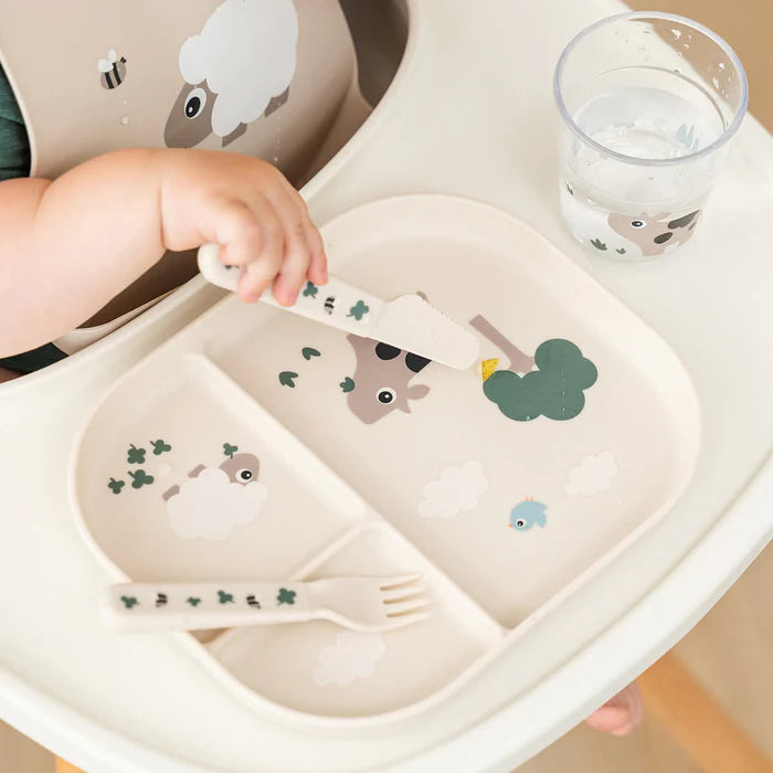 Set Posate  Da Apprendimento 100% PP Alimentare - Sabbia