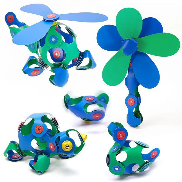 Crew Pack 30 pezzi blu/verde - gioco magnetico STEAM - taglia unica - Clixo