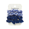 Scrunchies - Quadretti & Raso Blu