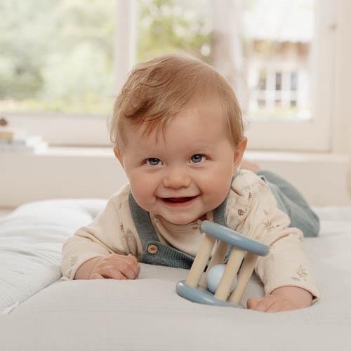 Sonaglio A Rullo In Legno - Forest Friends - Blu