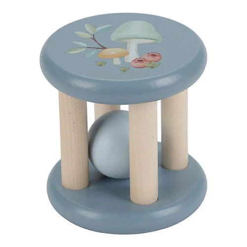 Sonaglio A Rullo In Legno - Forest Friends - Blu