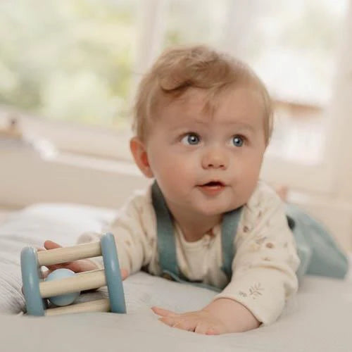 Sonaglio A Rullo In Legno - Forest Friends - Blu