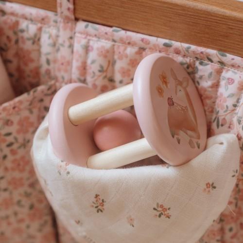 Sonaglio A Rullo In Legno - Fairy Garden - Rosa
