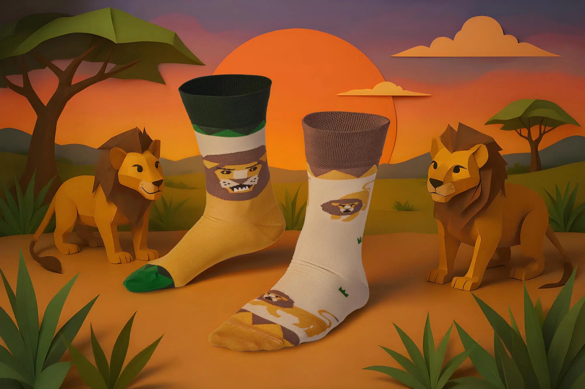 Calzini Lion Around