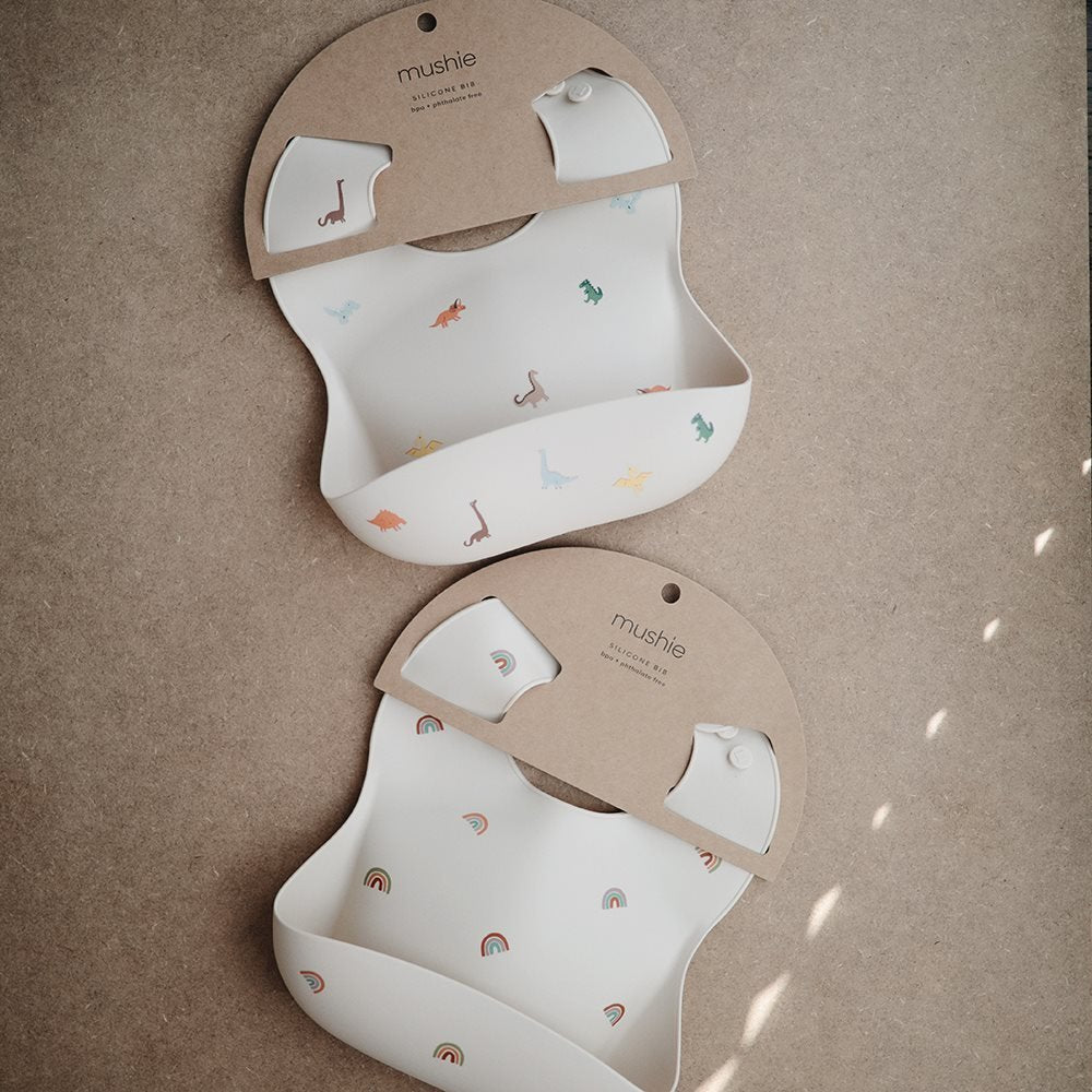 Bavaglino In Silicone Con Tasca - Arcobaleno
