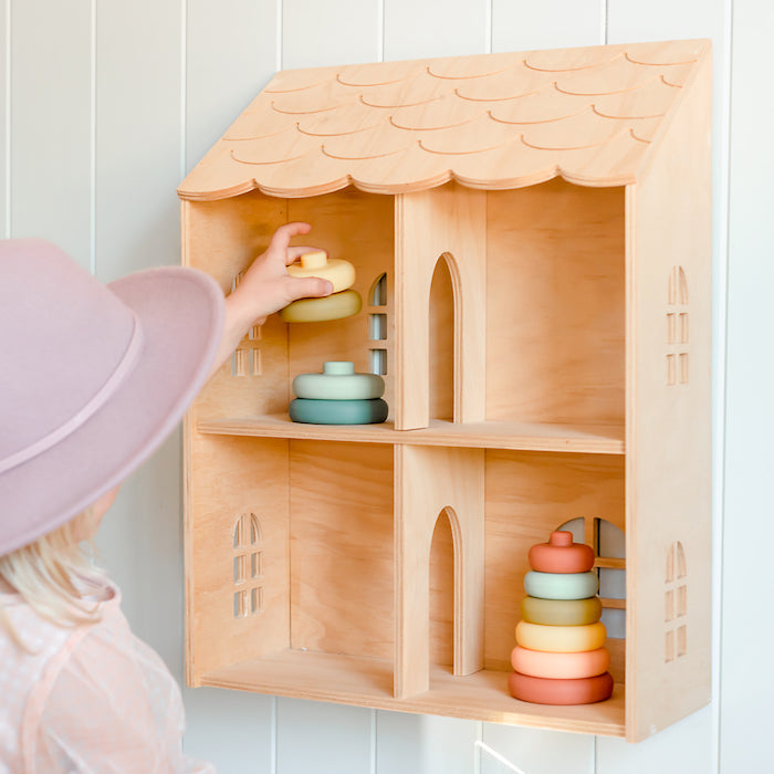 Torre Impilabile In Silicone - Cherry