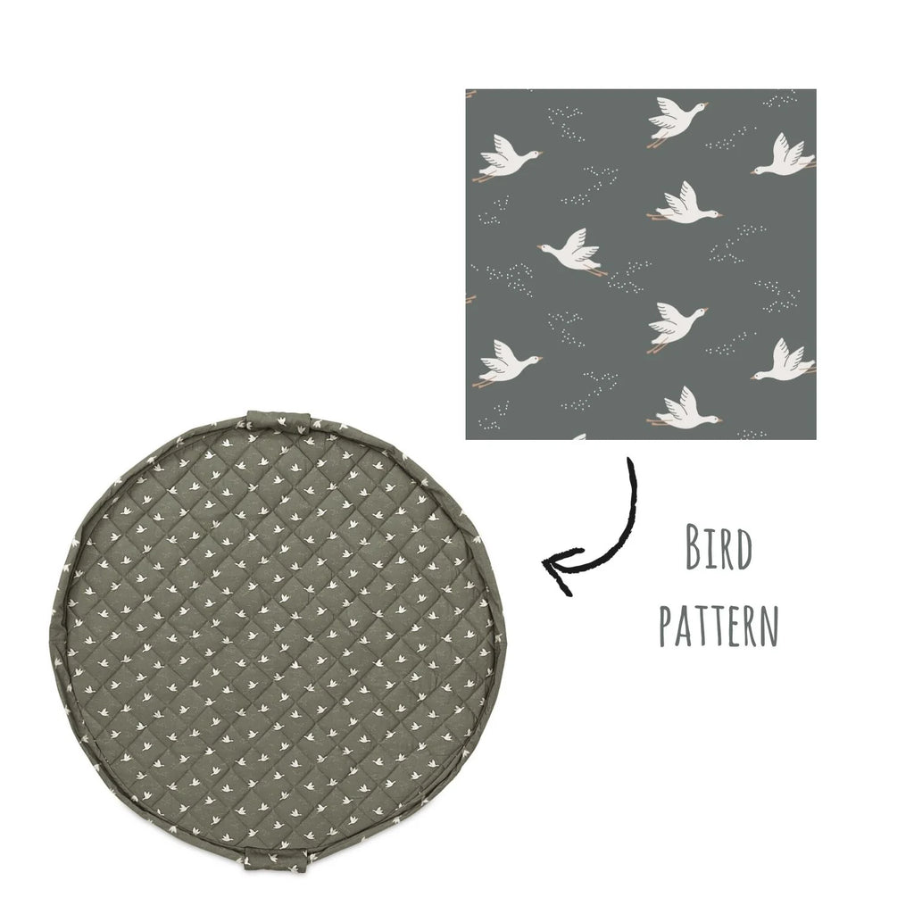 Tappeto Gioco e Sacca Portagiochi Con Tracolla Regolabile - Birds