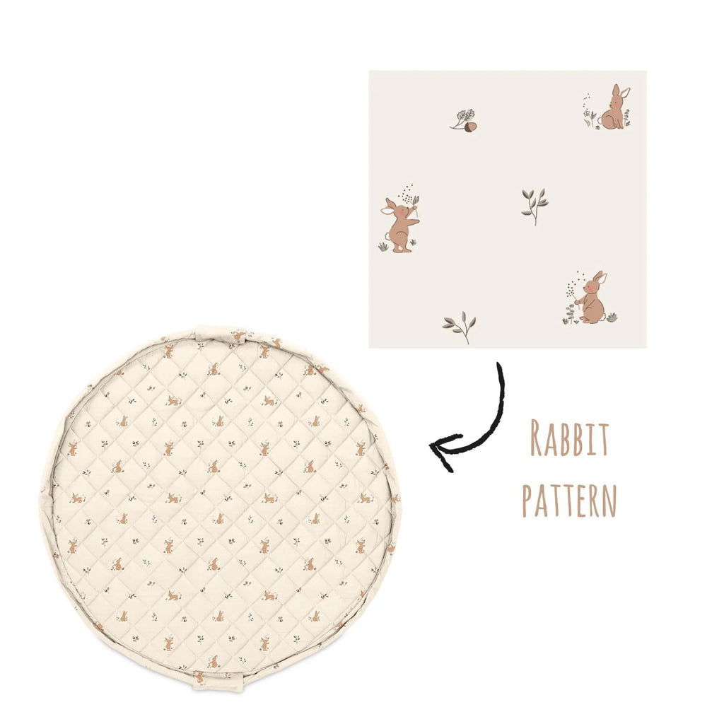 Tappeto Gioco e Sacca Portagiochi Con Tracolla Regolabile - Rabbit