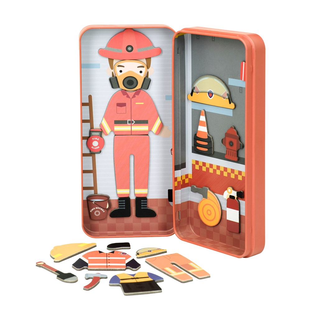 Puzzle Magnetico da Viaggio - Pompiere - mierEdu - immagine 3
