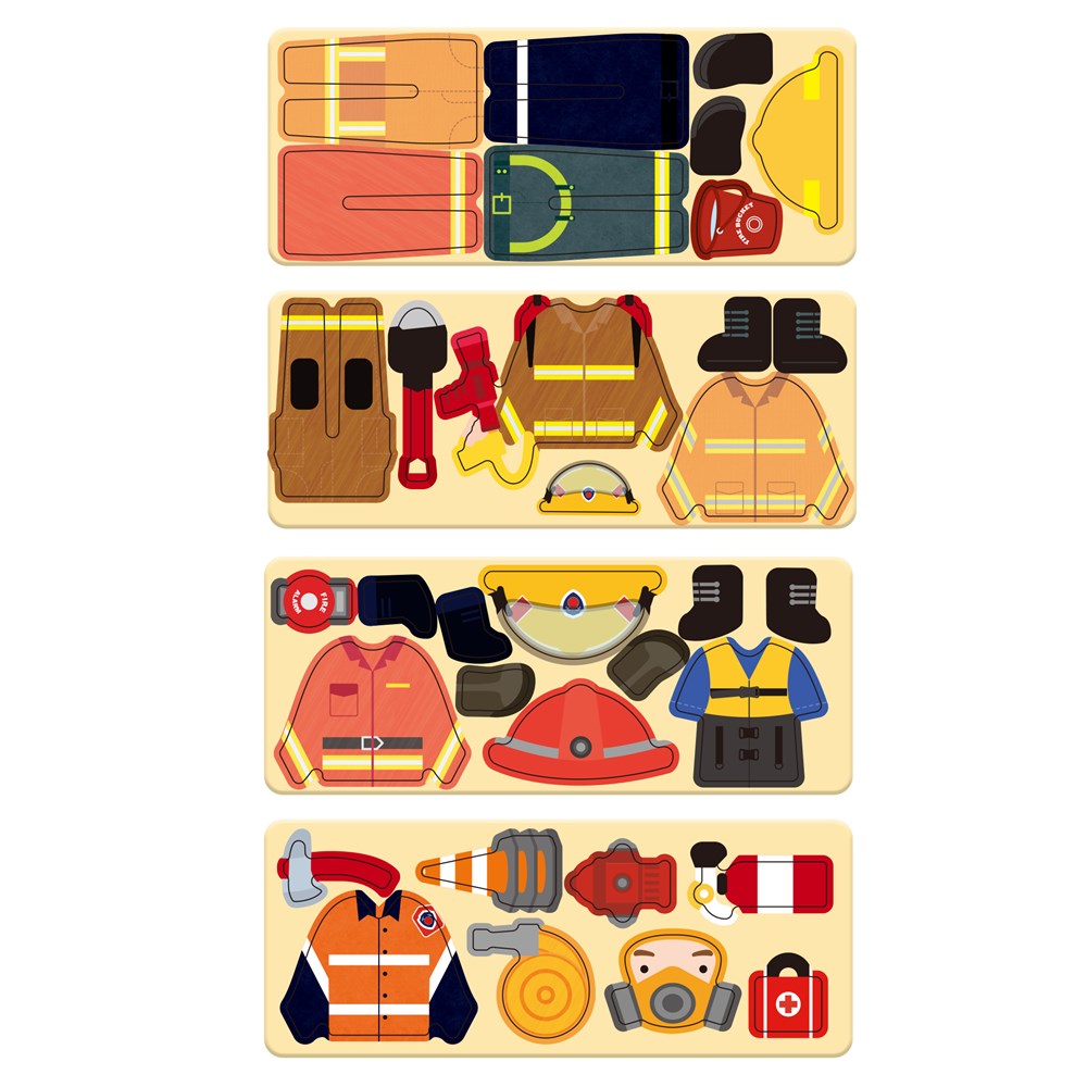 Puzzle Magnetico da Viaggio - Pompiere - mierEdu - immagine 2
