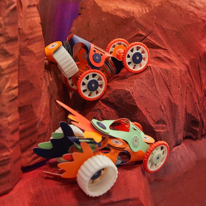 Mars Rovers Glow in the Dark – 29 pezzi, gioco magnetico STEAM - Clixo