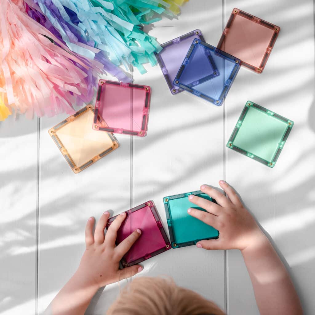 Tessere Magnetiche - 120 Pezzi - Pastello - 100% Plastica ABS Atossica