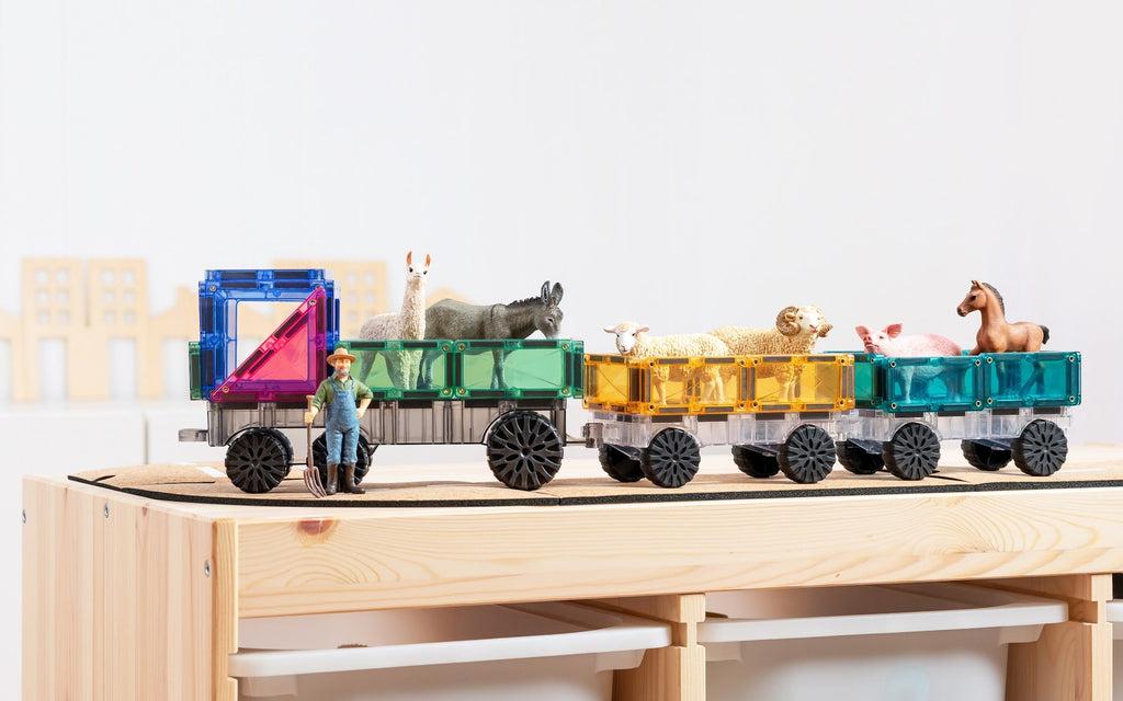 Tessere Magnetiche - 50 Pezzi - Camion Arcobaleno - 100% Plastica ABS Atossica