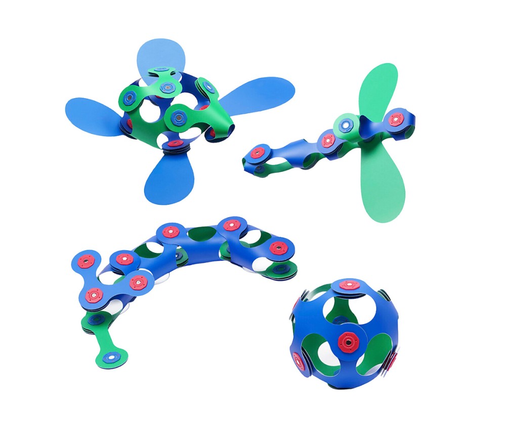 Gioco Magnetico STEAM 18 pezzi - Verde/Blu