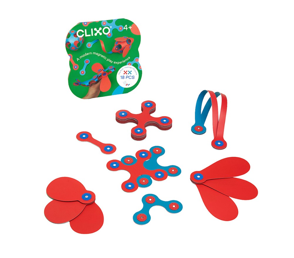 Gioco Magnetico STEAM 18 pezzi - Rosa/Turchese