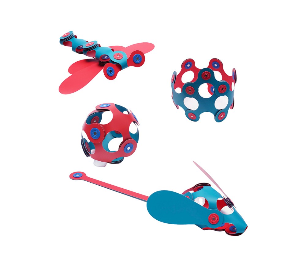 Gioco Magnetico STEAM 18 pezzi - Rosa/Turchese