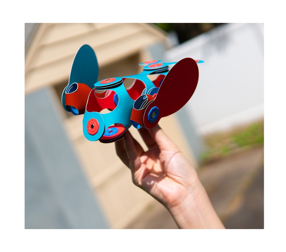 Gioco Magnetico STEAM 18 pezzi - Rosa/Turchese