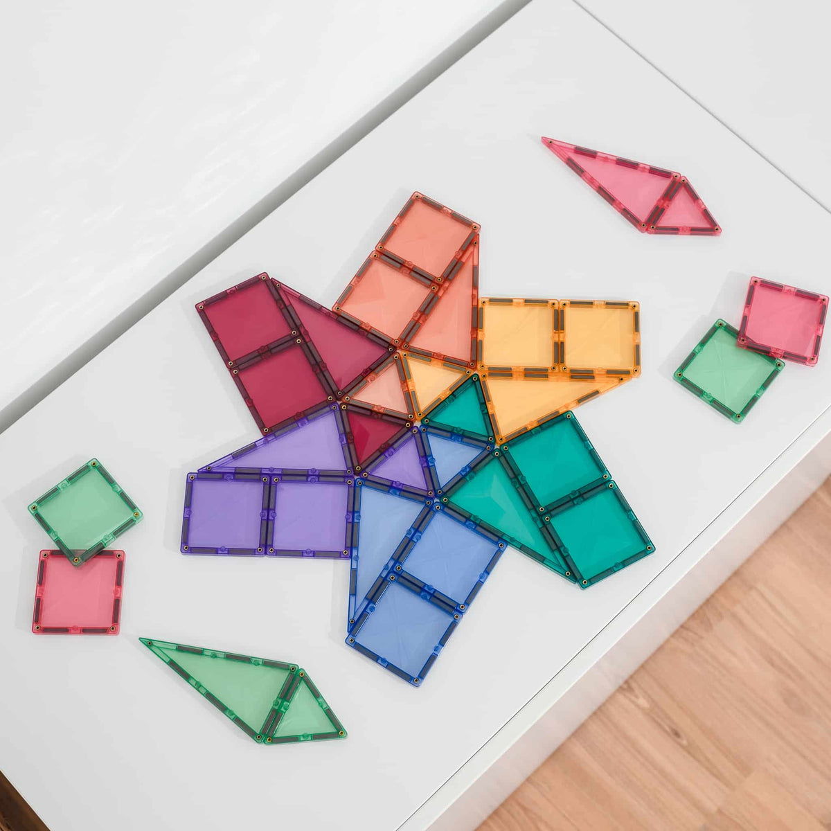Tessere Magnetiche - 32 Pezzi - Pastello - Mini Pack - 100% Plastica ABS Atossica - Connetix - immagine 7