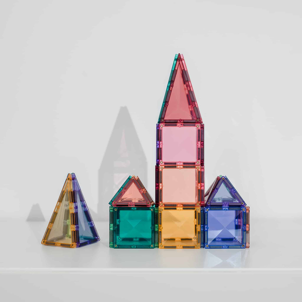 Tessere Magnetiche - 32 Pezzi - Pastello - Mini Pack - 100% Plastica ABS Atossica - Connetix - immagine 3