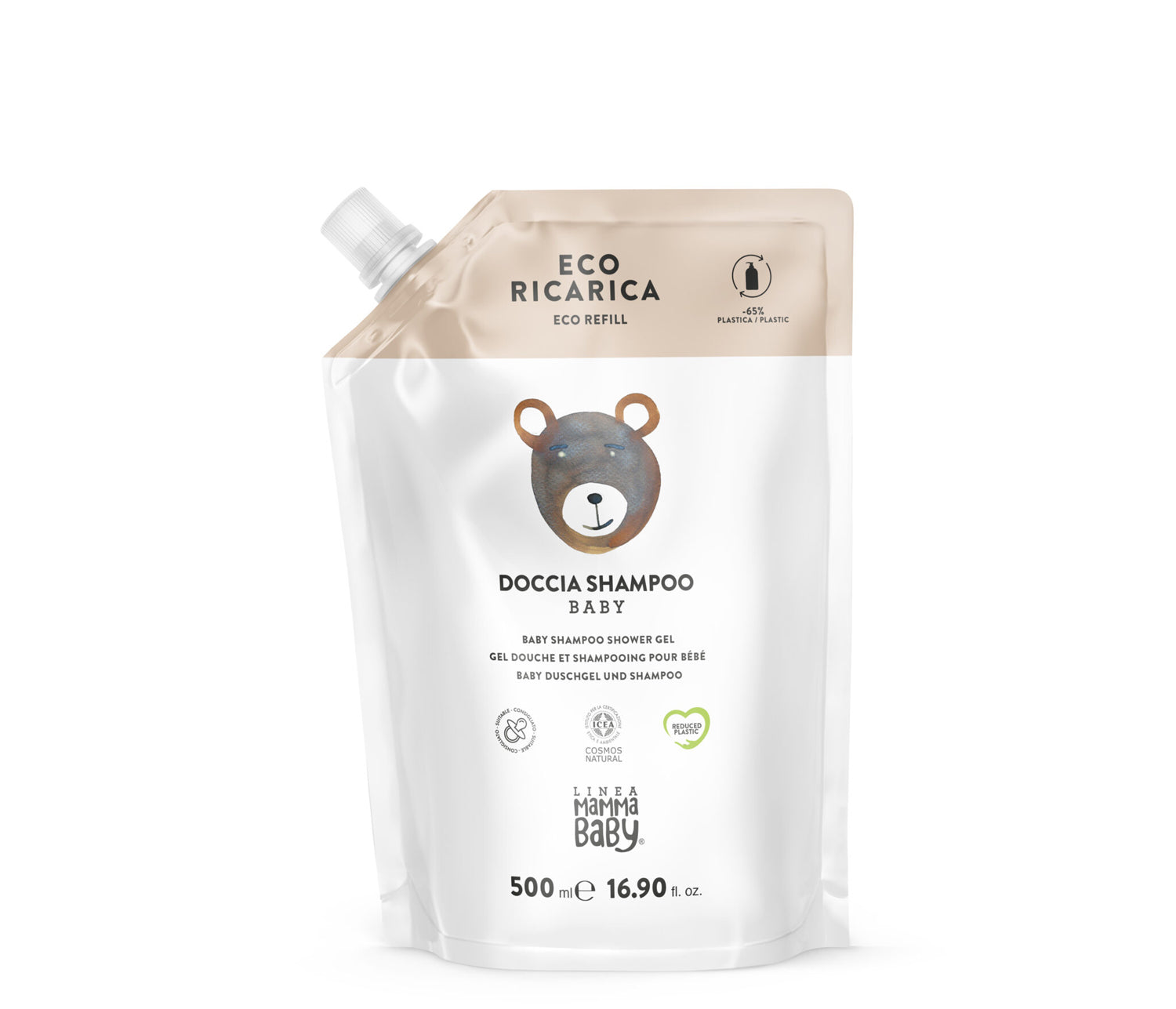 Eco Ricarica Doccia Shampoo Baby Cosmos Natural -  500 ml