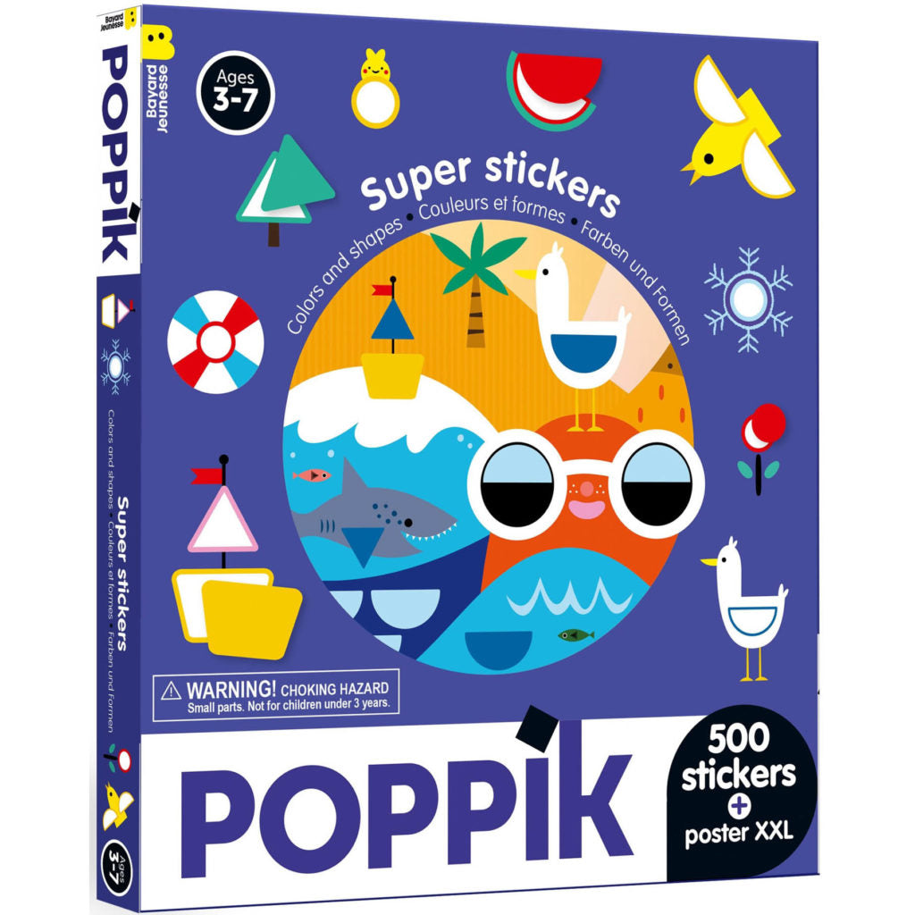 Poster XXL + 500 Adesivi - Colori e Forme