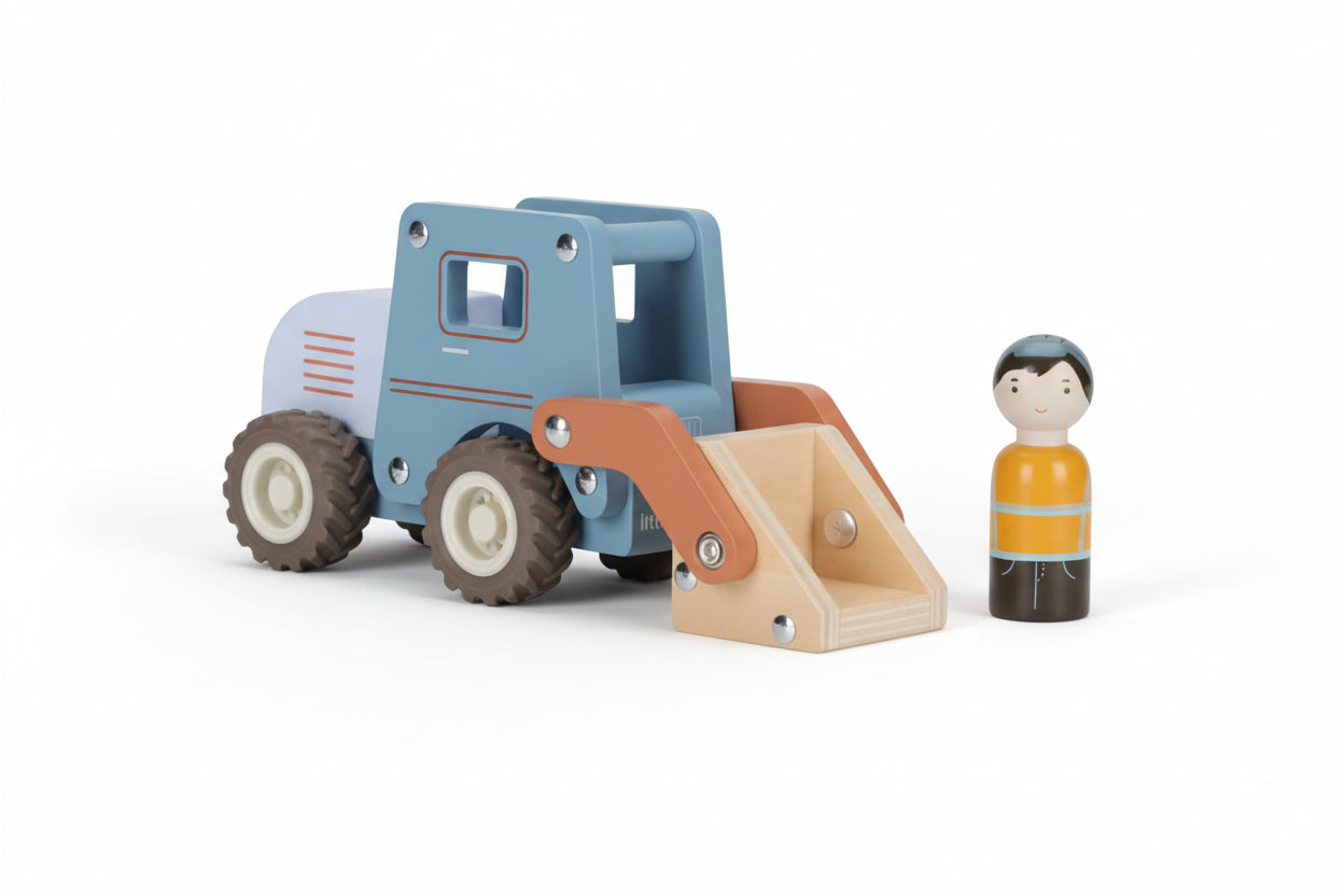 Ruspa Con Personaggio In Legno