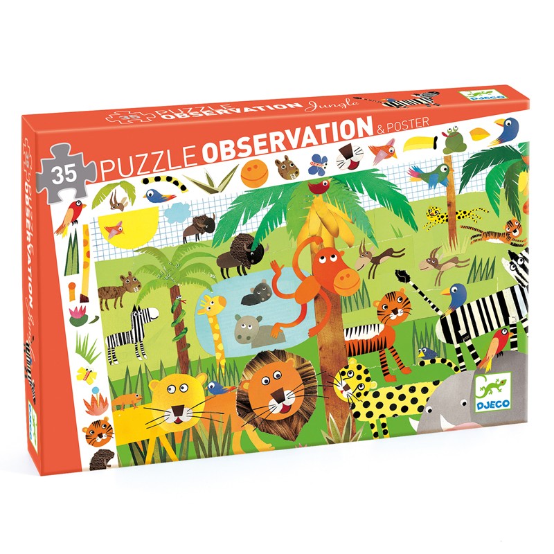 Puzzle d'Osservazione La Giungla - 35 pezzi