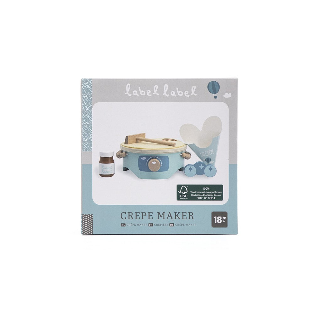 Set Per Crêpes In Legno - Blu