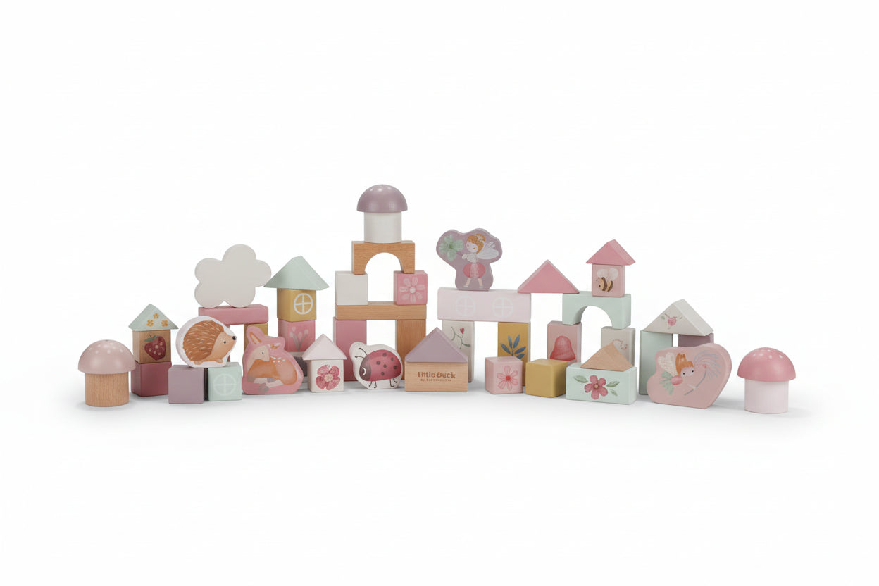 Cubetti Da Costruzione In Legno -  Fairy Garden