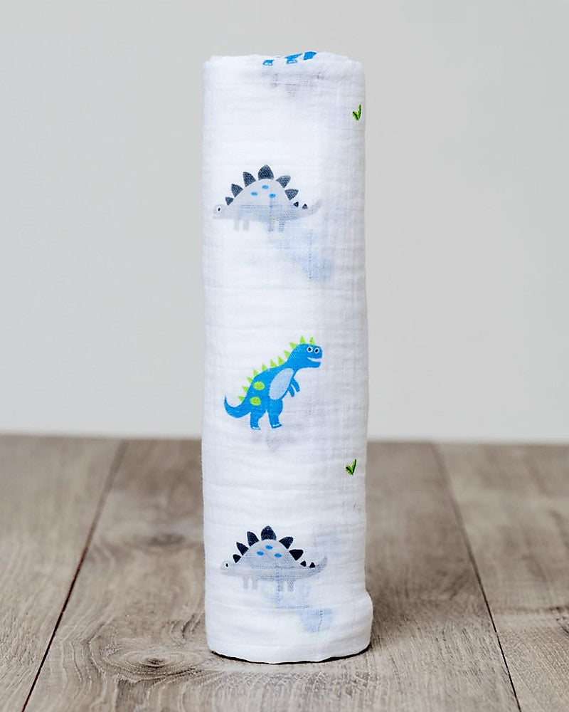 Mussola 100% Cotone - Swaddle - Dinosauri