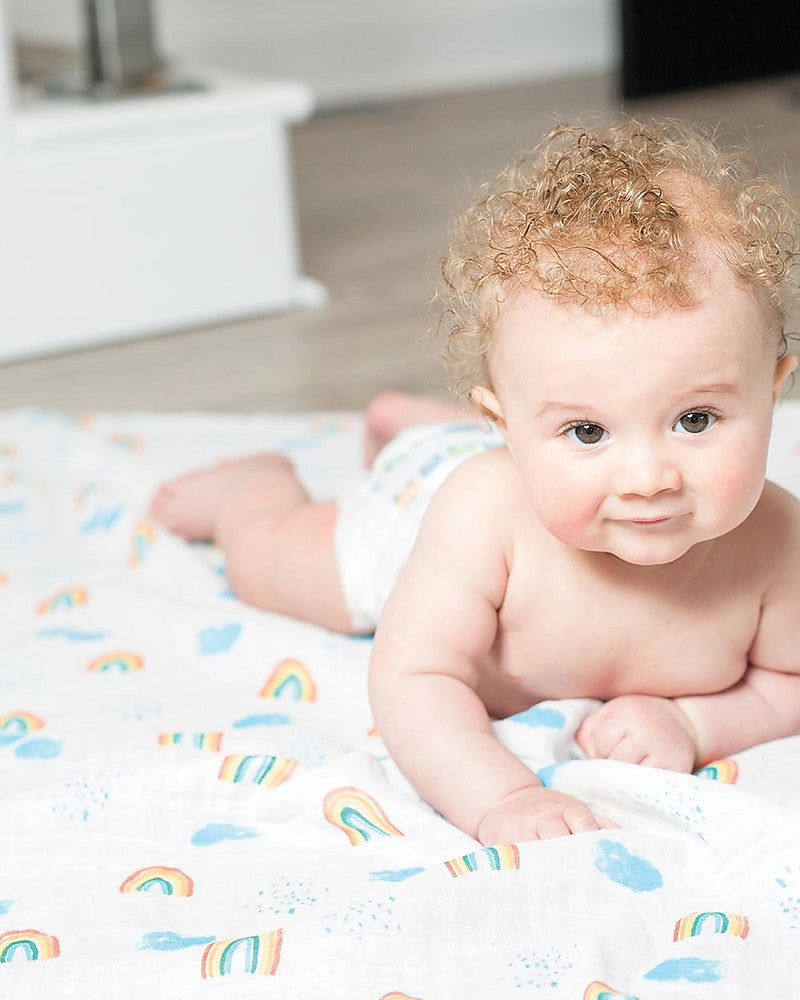 Mussola 100% Cotone - Swaddle - Rainbow Sky