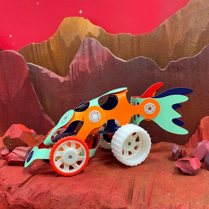 Mars Rovers Glow in the Dark – 29 pezzi, gioco magnetico STEAM - Clixo