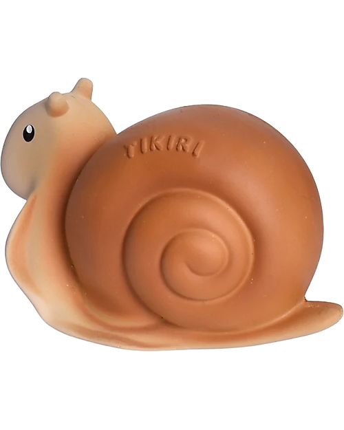 Gioco 3 in 1 - Lumaca -  Massaggiagengive, Sonaglio, Gioco Da Bagnetto - 100% Caucciù Naturale